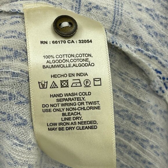 Maeve - Anthropologie Lena Yarn Dyed Tunic Shirt Boho Balloon Sleeve - Picture 10 of 10